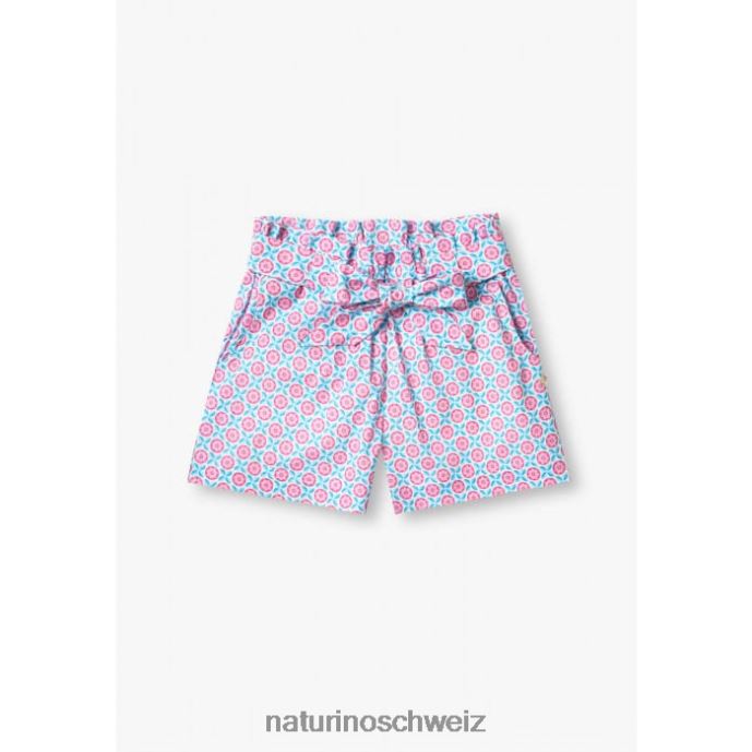 Naturino Seki Bermudashorts mit Schleife Kinder himmelblau/rosa 66HJ612