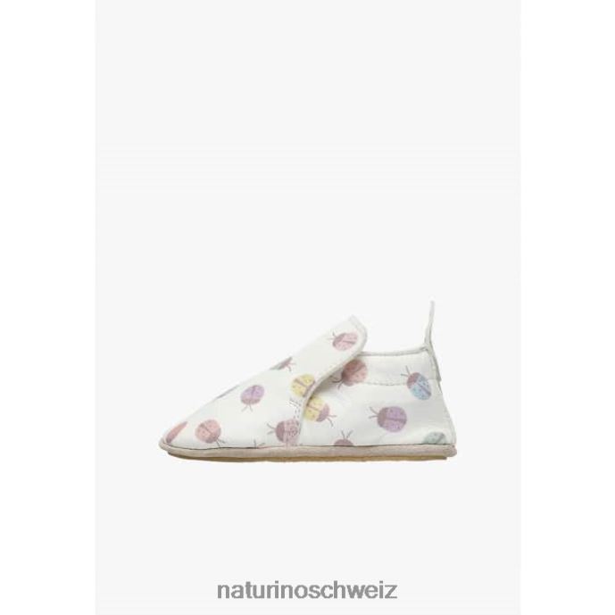 Naturino plumard Krippenschuhe mit Marienkäfer-Aufdruck Baby Creme 66HJ6