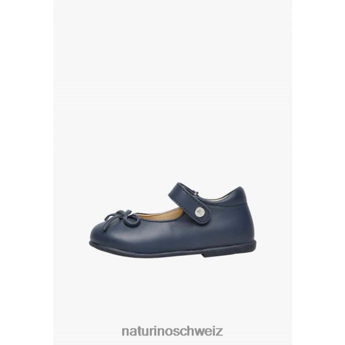 Naturino Ballett Ballerinas aus Leder mit Schleife Kinder Blau 66HJ313