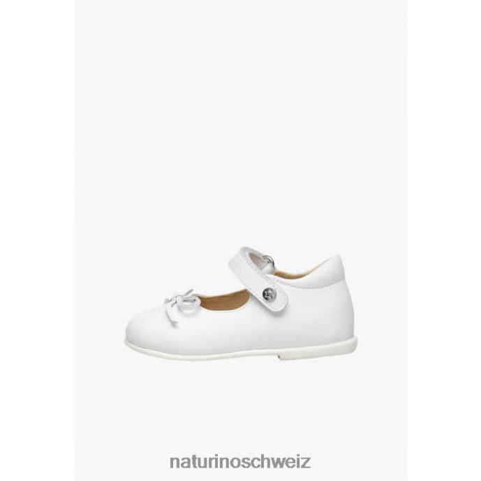 Naturino Ballett Ballerinas aus Leder mit Schleife Kinder Silber 66HJ311