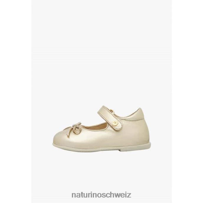 Naturino Ballett Ballerinas aus laminiertem Leder Kinder Gold 66HJ295