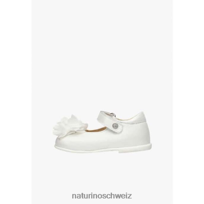 Naturino Penny Ballerinas aus Leder Kinder Weiss 66HJ536