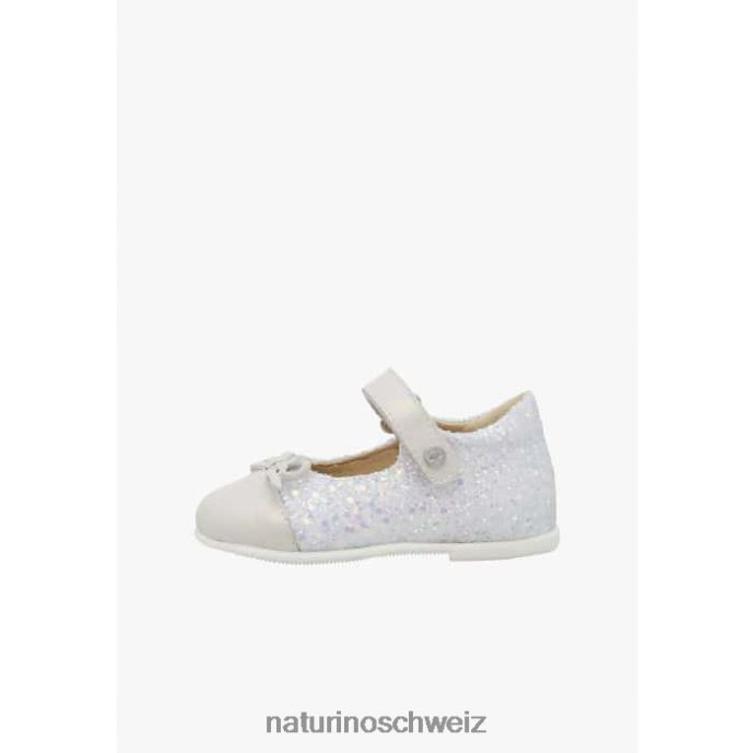 Naturino Salleny Ballerinas aus Leder Kinder Silber 66HJ531