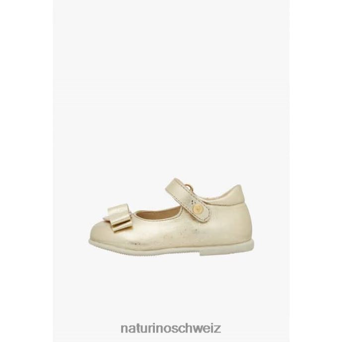 Naturino jete' Ballerinas aus Leder Kinder Platin 66HJ527