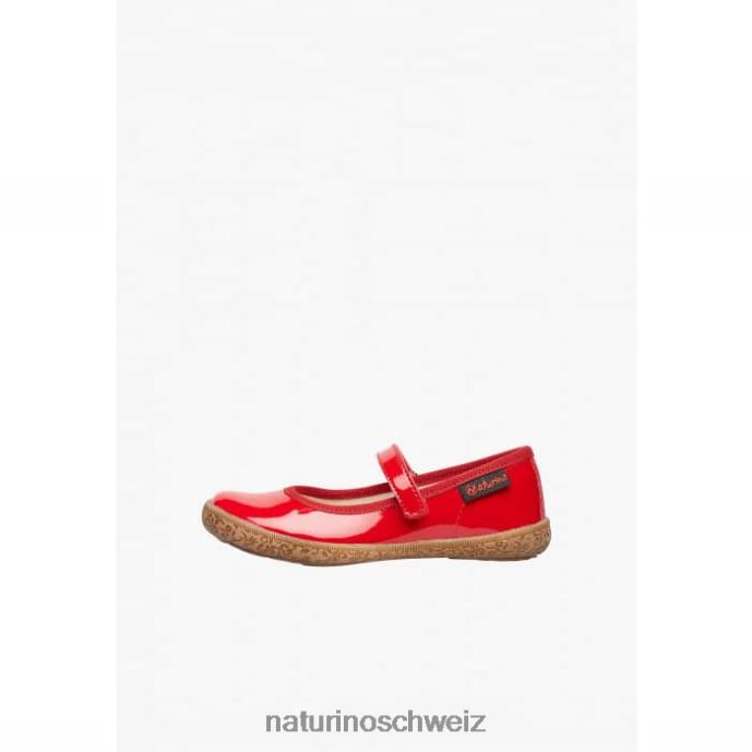 Naturino pavia Riemchenballerinas aus Lackleder Kinder Rot 66HJ538