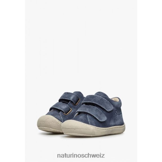 Naturino Kokon vl Erste-Schritte-Schuhe aus Delave-Wildleder Kinder Marine 66HJ327
