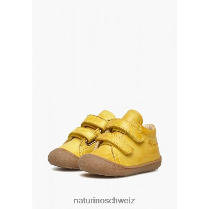 Naturino Kokon vl Erste-Schritte-Schuhe aus Nappaleder Kinder Gelb 66HJ276