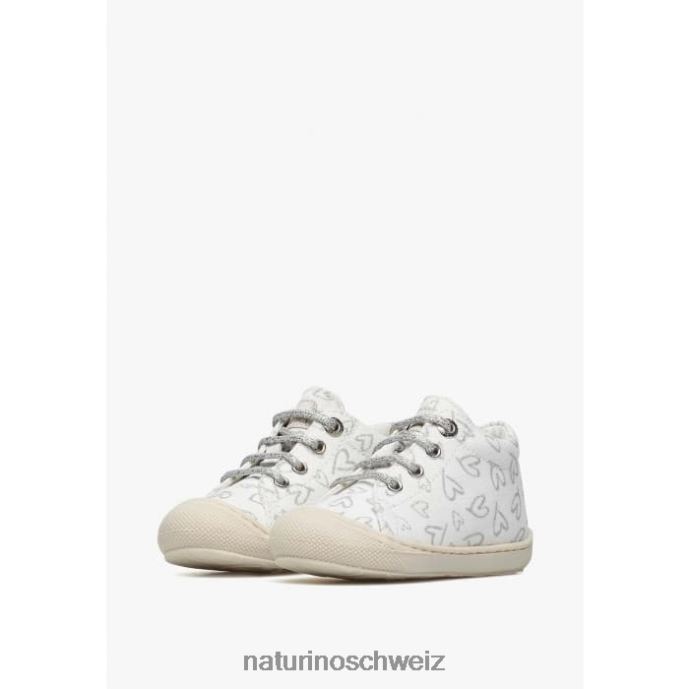 Naturino Kokon Canvas-Schuhe für die ersten Schritte Kinder Weiss 66HJ146