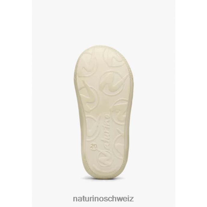 Naturino Kokon Erste-Schritt-Schuhe aus Lackleder und Wildleder Kinder Platin 66HJ75