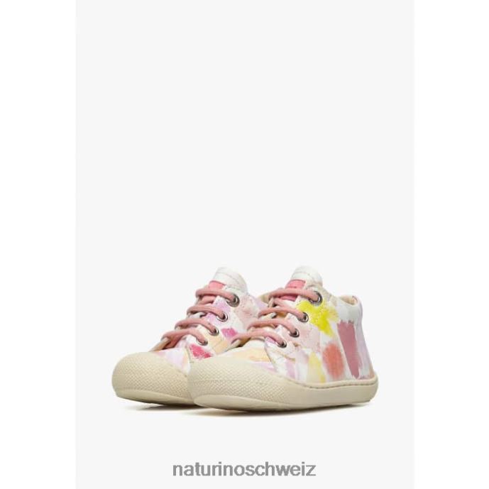 Naturino Kokon Erste-Schritte-Schuhe aus Leder Kinder weiß-rosa 66HJ173