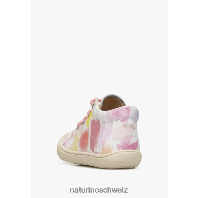 Naturino Kokon Erste-Schritte-Schuhe aus Leder Kinder weiß-rosa 66HJ173
