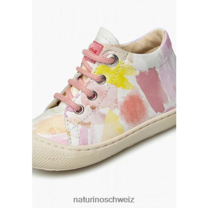 Naturino Kokon Erste-Schritte-Schuhe aus Leder Kinder weiß-rosa 66HJ173