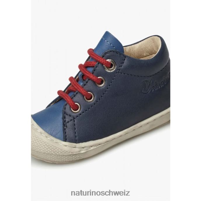 Naturino Kokon Erste-Schritte-Schuhe aus Nappaleder Kinder marineblau-hellblau 66HJ178