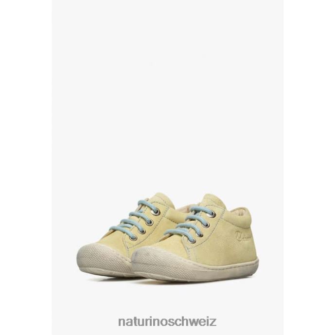 Naturino Kokon Erste-Schritte-Schuhe aus Wildleder Kinder gelb-hellblau 66HJ177