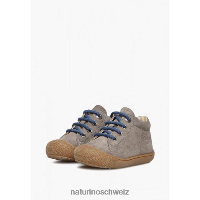 Naturino Kokon Erste-Schritte-Schuhe aus Wildleder Kinder grau-hellblau 66HJ192