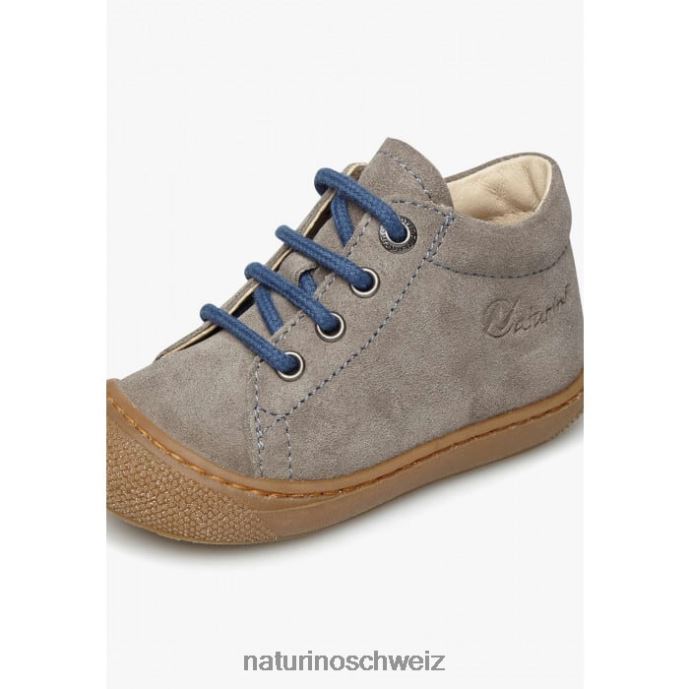 Naturino Kokon Erste-Schritte-Schuhe aus Wildleder Kinder grau-hellblau 66HJ192