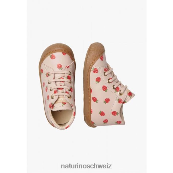 Naturino Kokon Erste-Schritte-Schuhe aus bedrucktem Nappaleder Kinder Puderrosa 66HJ60