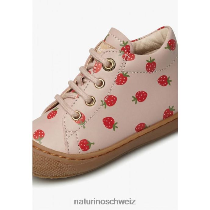 Naturino Kokon Erste-Schritte-Schuhe aus bedrucktem Nappaleder Kinder Puderrosa 66HJ60