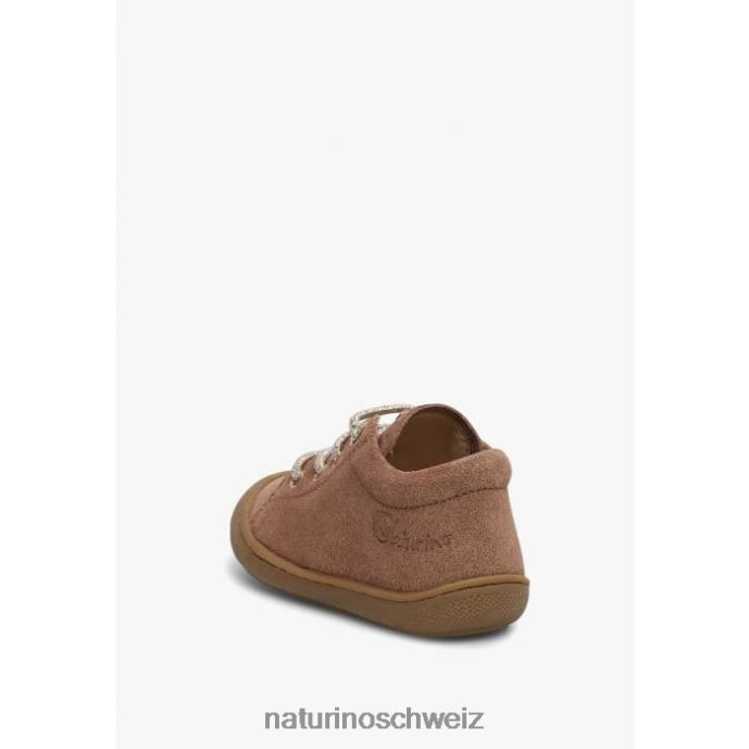 Naturino Kokon Glitzernde Wildlederschuhe für den ersten Schritt Kinder altrosa 66HJ122