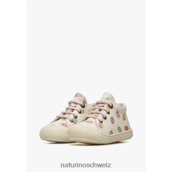 Naturino Kokon Kleinkinderstiefeletten aus Leder mit Marienkäfermuster Kinder Creme 66HJ104