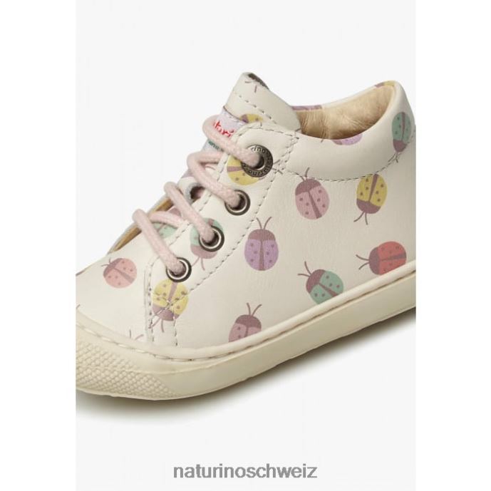 Naturino Kokon Kleinkinderstiefeletten aus Leder mit Marienkäfermuster Kinder Creme 66HJ104