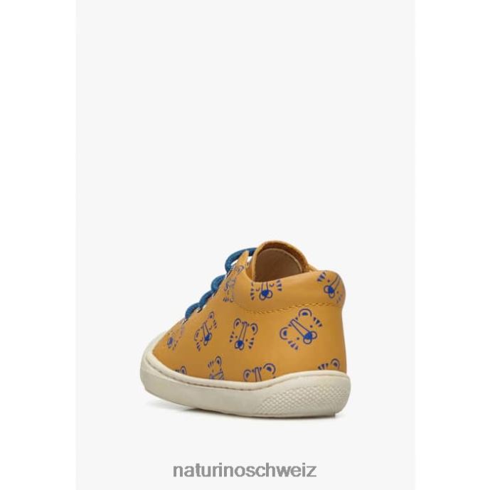 Naturino Kokon Lederschuhe für Kleinkinder mit Tigerprint Kinder Kürbis 66HJ99