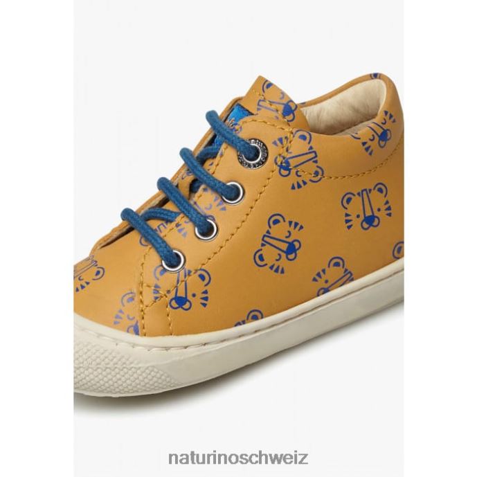 Naturino Kokon Lederschuhe für Kleinkinder mit Tigerprint Kinder Kürbis 66HJ99