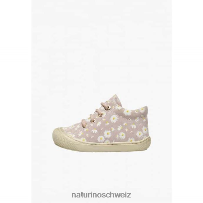 Naturino Kokon Wildleder-Laufschuhe mit Gänseblümchen-Print Kinder Rosa 66HJ139