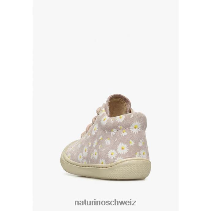 Naturino Kokon Wildleder-Laufschuhe mit Gänseblümchen-Print Kinder Rosa 66HJ139