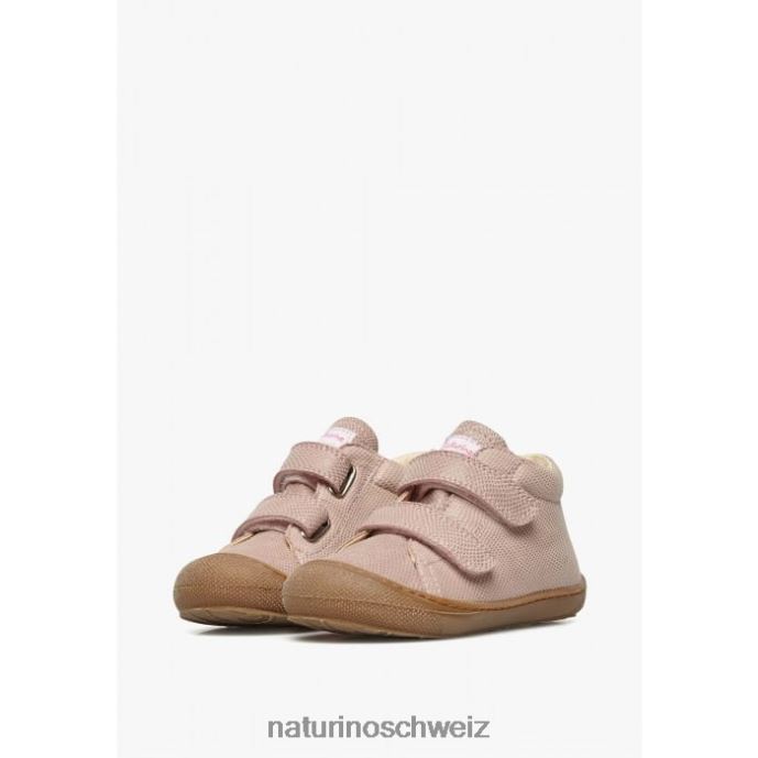 Naturino Kokon vl Erste-Schritt-Stiefeletten aus Leder mit Reptilienmuster Kinder Rosa 66HJ214