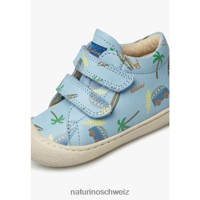 Naturino Kokon vl Erste-Schritte-Schuhe aus Leder Kinder Himmelblau 66HJ159