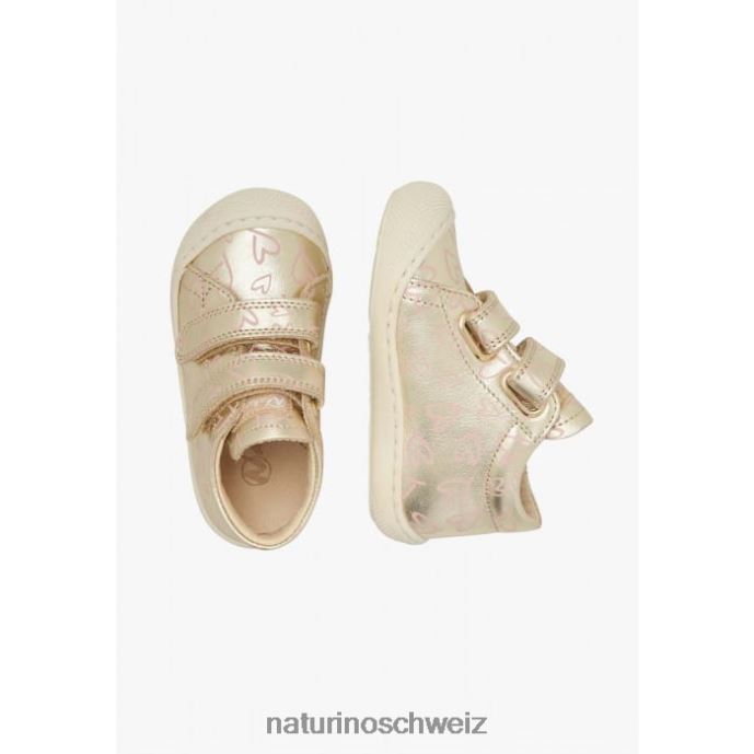 Naturino Kokon vl Erste-Schritte-Schuhe aus Leder Kinder Platin 66HJ168