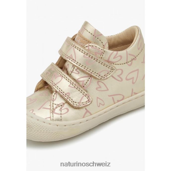 Naturino Kokon vl Erste-Schritte-Schuhe aus Leder Kinder Platin 66HJ168