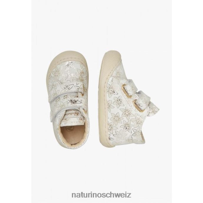 Naturino Kokon vl Erste-Schritte-Schuhe aus Wildleder Kinder Platin 66HJ72