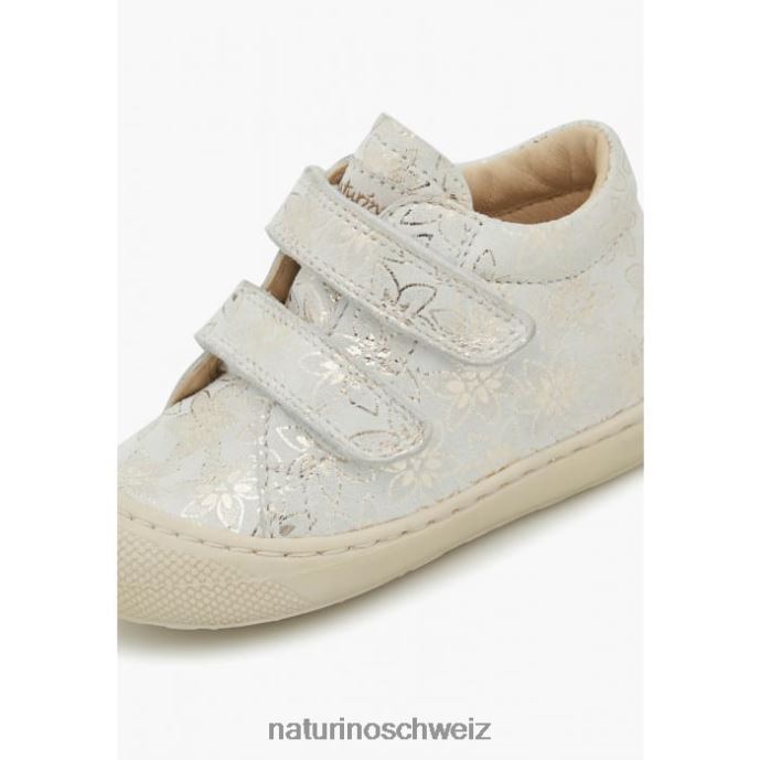Naturino Kokon vl Erste-Schritte-Schuhe aus Wildleder Kinder Platin 66HJ72