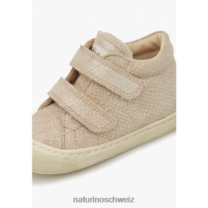 Naturino Kokon vl Erste-Schritte-Schuhe aus Wildleder Kinder Platin 66HJ88