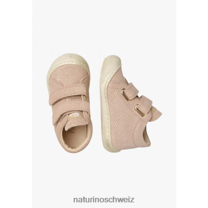 Naturino Kokon vl Erste-Schritte-Schuhe aus Wildleder Kinder Puderrosa 66HJ98