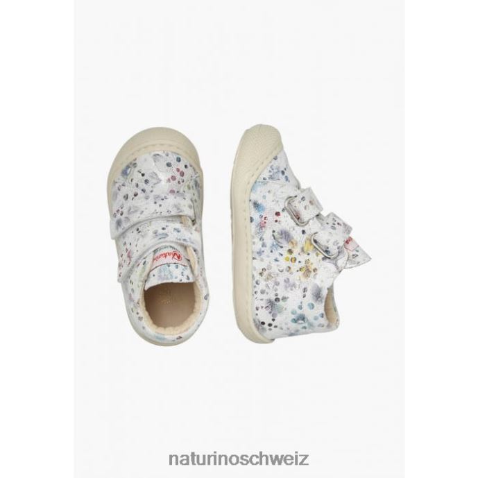 Naturino Kokon vl Erste-Schritte-Schuhe aus Wildleder Kinder Weiss 66HJ181