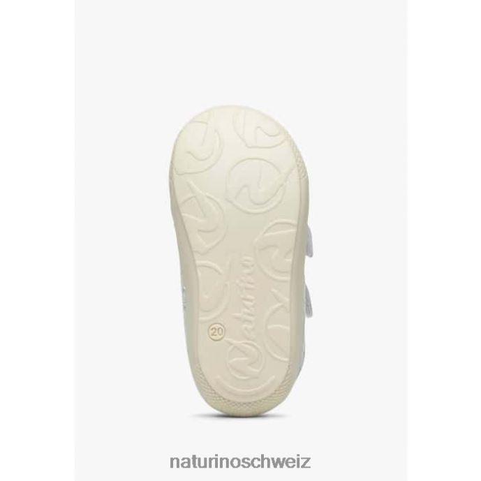 Naturino Kokon vl Erste-Schritte-Schuhe aus Wildleder Kinder Weiss 66HJ181