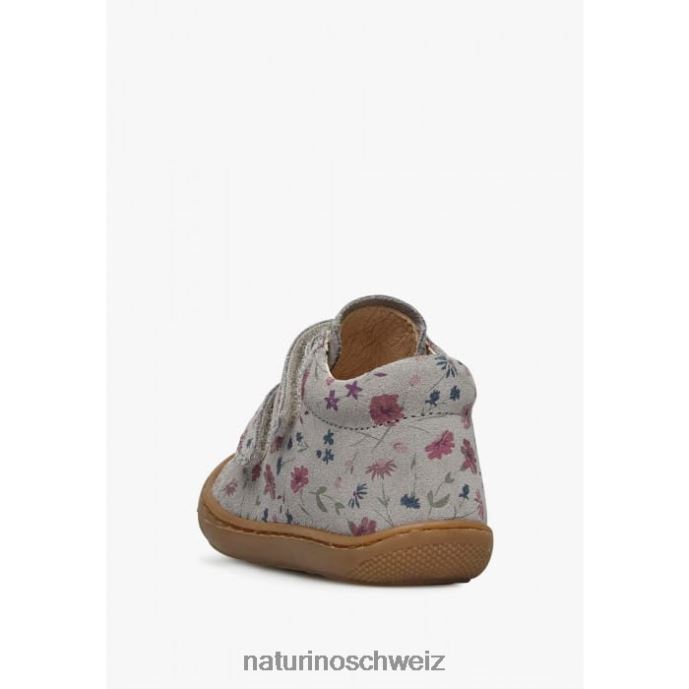 Naturino Kokon vl Erste-Schritte-Schuhe aus Wildleder mit Blumenmuster Kinder grau 66HJ189