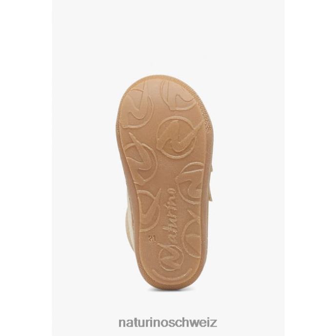 Naturino Kokon vl Glitzernde Wildlederschuhe für den ersten Schritt Kinder Platin 66HJ207