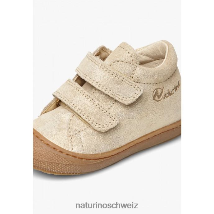 Naturino Kokon vl Glitzernde Wildlederschuhe für den ersten Schritt Kinder Platin 66HJ207