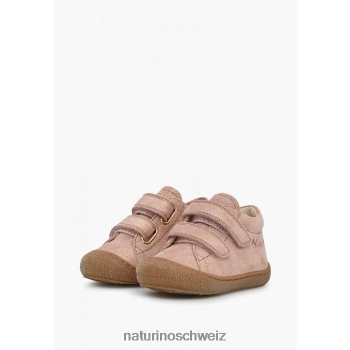 Naturino Kokon vl Glitzernde Wildlederschuhe für den ersten Schritt Kinder altrosa 66HJ121