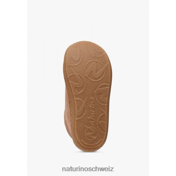 Naturino Kokon vl Glitzernde Wildlederschuhe für den ersten Schritt Kinder altrosa 66HJ193