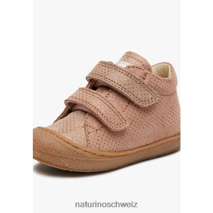 Naturino Kokon vl Glitzernde Wildlederschuhe für den ersten Schritt Kinder altrosa 66HJ193