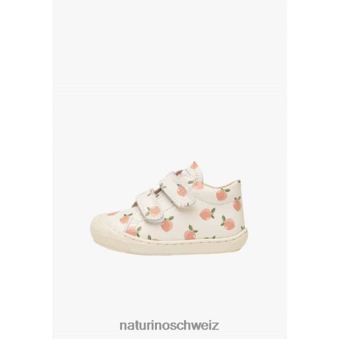Naturino Kokon vl Kleinkinderstiefeletten aus Leder mit Aprikosen-Print Kinder Creme 66HJ100
