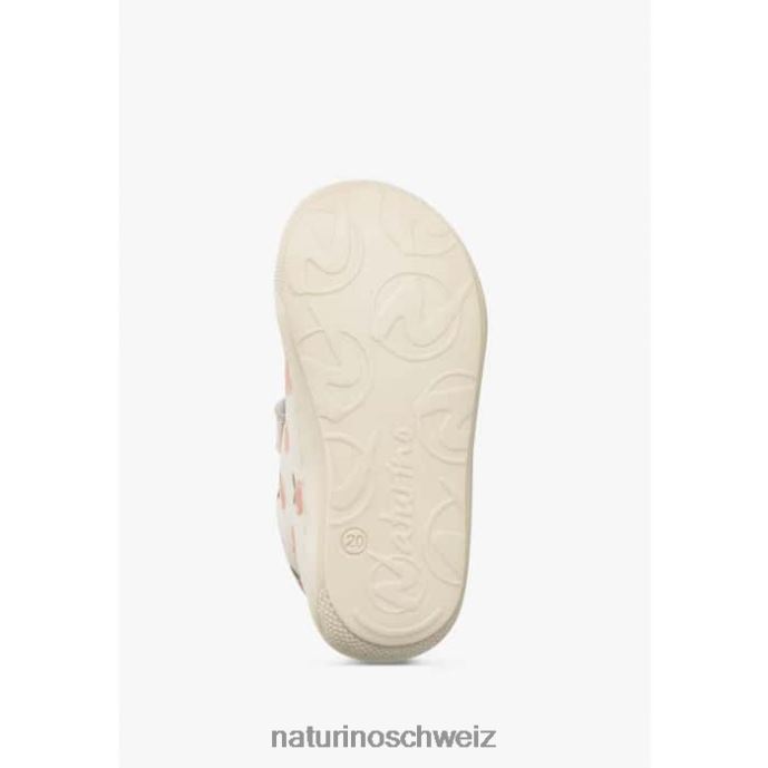 Naturino Kokon vl Kleinkinderstiefeletten aus Leder mit Aprikosen-Print Kinder Creme 66HJ100