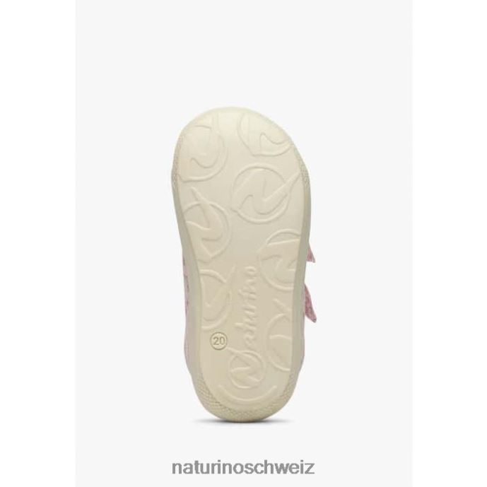 Naturino Kokon vl Lauflernschuhe aus Stoff mit Rosendruck Kinder Rosa 66HJ156
