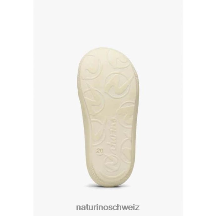 Naturino Kokon vl Lauflernschuhe aus Stoff mit Rosendruck Kinder Weiss 66HJ164