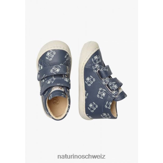 Naturino Kokon vl Lederschuhe für Kleinkinder mit Tigerprint Kinder Marine 66HJ162